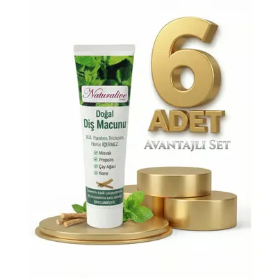 naturalive Doğal Diş Macunu 6x100 Gr