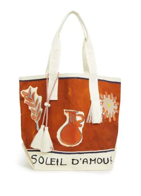 Alemais Soleil D'amour Patch Toprak Kadın Plaj Çantası