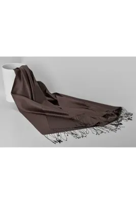 ARMANDA %100 İpek Şal - Kahve