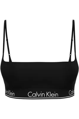 Calvin Klein Kadın Siyah Kare Yaka Bralet