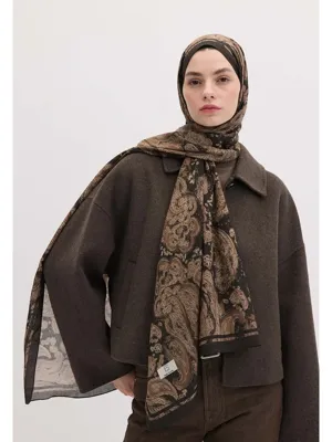 Fresh Scarfs Freda Desen Şal Toprak