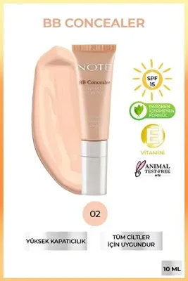 Note Cosmetics Note BB Concealer SPF 15 Göz Altı Kapatıcısı 02