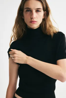 H&M Balıkçı Yaka İnce Triko Üst