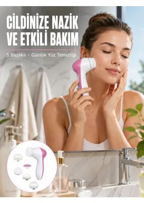 Shopwave 5 Başlıklı Cilt Temizleme Ultrli Yumuşak Kırşıklık Karşıtı Yeni Nesil