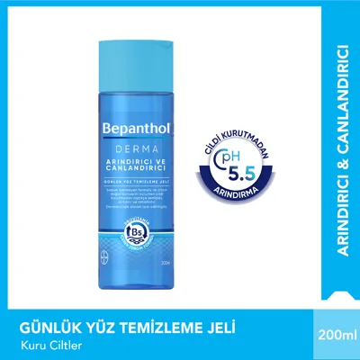 Bepanthol Derma Yüz Temizleme Jeli Arındırıcı 200 ml