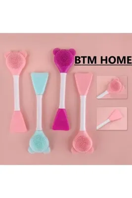btm home Silikon Yüz Temizleme Fırçası Maske Fırçası Ve Siyah Nokta Temizleyici Peeling Fırçası