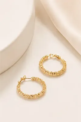 Dora Accessories Kadın Tırtıklı Halka Küpe