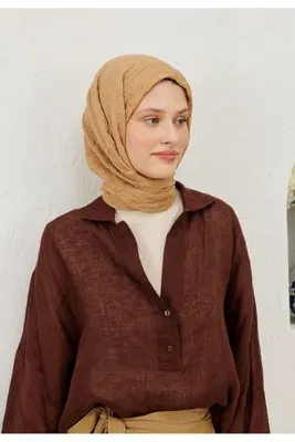 Fresh Scarfs Vual Crash Şal Deve Tüyü
