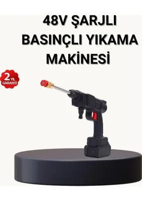 Str Store Taşınabilir Basınçlı Yıkama Makinesi – 5m Hortumlu, Köpük Şişeli, 48V Güçlü