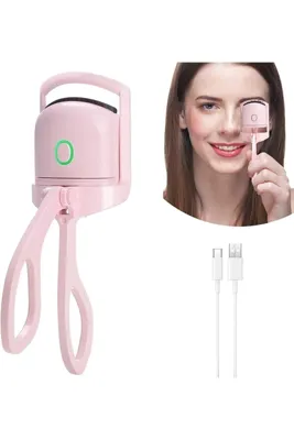 PYCOS COSMETICS Elektrikli Kirpik Kıvırıcı,Hızlı Isıtma Taşınabilir Şekillendirme ve Kalıcı Kıvırma Kirpik Klipsi