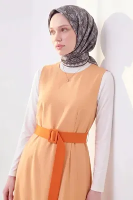 Silk Home Soft Eşarp Rûmi Siyah-Gri 90x90