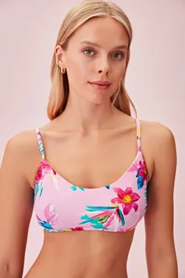 SUWEN Düz Bralet Bikini Üst