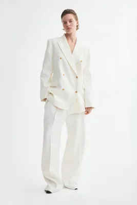 H&M Kruvaze Keten Blazer