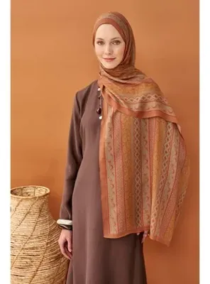 Silk Home Riva Şal Tencel Ethnic Way Somon