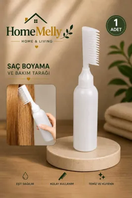 btm home Taraklı Saç Boyama Şişesi aç Bakım Tarağı Saç Bakım Yağı Aplikatörü Saç Boyama Tarağı