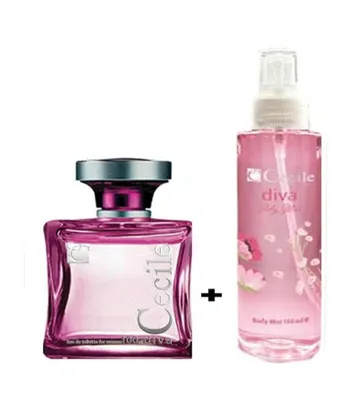 Cecile Cecıle Parfüm Set Kadın Diva Edt 100ml+ Vücut Spreyi  Edc 150ml