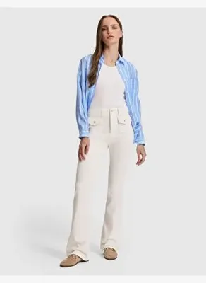 Pierre Cardin Ekru Skinny Flare Jean Pantolon50324048-VR019