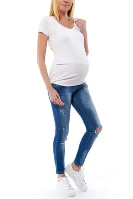 Motherway Hamile Belden Ayarlı Kot Pantolon