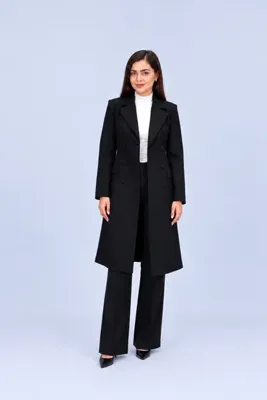 Stilife Fermin Uzun Blazer Ceket Siyah