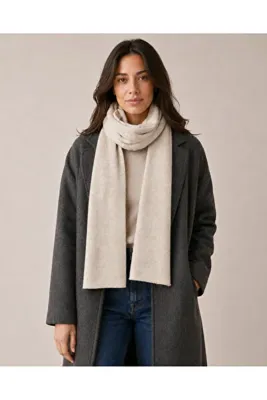 Sebir Moda Tek Renk Klasik Atkı