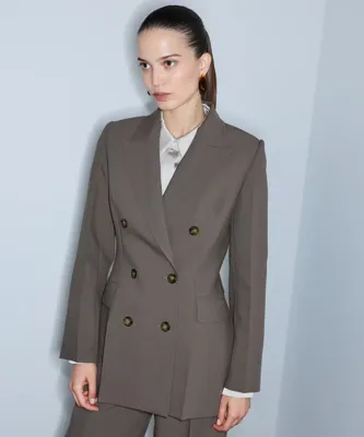 İpekyol Bel vurgulu kruvaze blazer