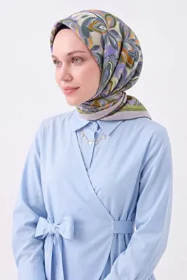 Silk Home Velora Eşarp Aura Floral Mor