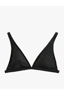Koton Simli Derin V Yaka Bralet Bikini Üstü