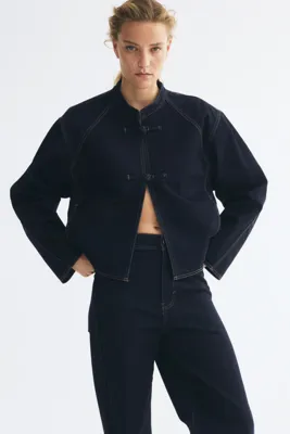 H&M Düğüm Düğmeli Kot Ceket