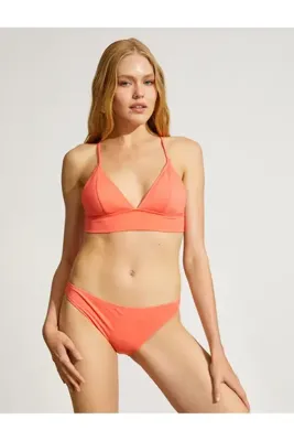 Koton Bikini Üstü Bralet Çapraz Askılı Kaplı