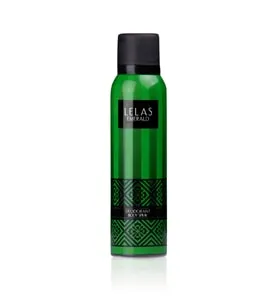 Lelas Emerald Erkek Deodorant 150 ML – Odunsu Ferah Parfümlü Koku Spreyi – 1111