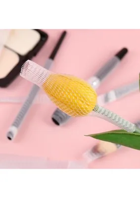 Buffer Makyaj Far Allık Kontür Eyeliner Fırça Malzemeleri Ürünleri Koruyucu File Kapak Örgü Kılıf Set 20li