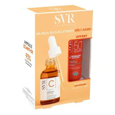 SVR Ampoule Antio-Ox Vitamin C Konsantre Serum 30 ml + SVR Sun Secure Blur SPF50+ 15 ml HEDİYE