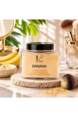 naturel glow La Fera Banana Makyaj Sabitleyici Matlaştırıcı Toz Pudra 32 Gr