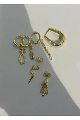 KİLİGİSTANBUL ÇOKLU 6'LI SET KÜPE