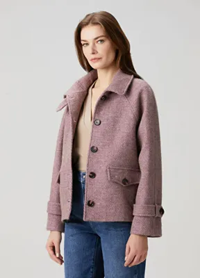 Dahlia Bianca Lea Lila Desenli Ceket