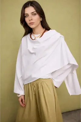 Defacto Regular Fit Vual Uzun Kollu Ekru Tunik I0323AX26AU