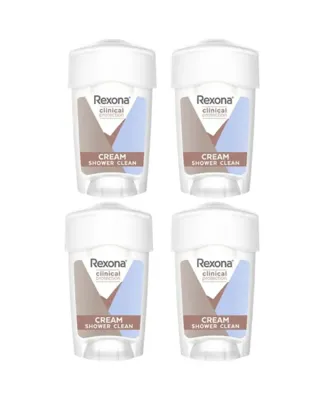 Rexona Clinical Protection Kadın Stick Deodorant Shower Clean 45 ml x 4 Adet