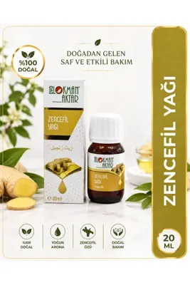 Genel Markalar Zencefil Yağı 20 ml – Saç Bakım, Cilt Bakım ve Vücut Masaj Yağı – Bitkisel Bakım Yağı