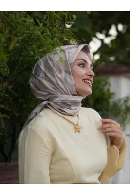 MONOOR LAVİNYA DESEN PAMUKLU SOFT EŞARP