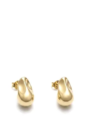 Linya Jewellery Amorf Damla Kadın Gümüş Küpe