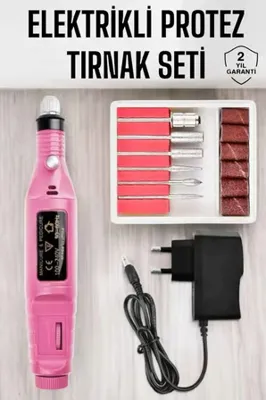 renklime Nasır Temizleyici Manikür Pedikür Seti Elektrikli USB Girişli