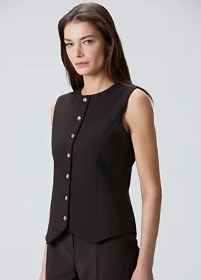 Beymen Collection Kahverengi Kuplu Yelek