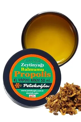 Petekoğlu (50ML) Doğal El Yapımı Butik Üretim Balmumu Propolis Krem Koruyucu Besleyici Onarıcı Krem