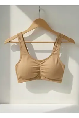 OBJE Kız Çocuk Ten Geniş Askılı Sütyen