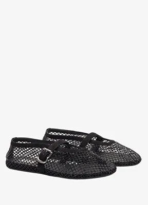 Alaïa Strass Siyah File Babet