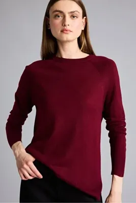 Defacto Ultra Yumuşak Relax Fit Bisiklet Yaka Basic Kazak I6913AZ26WN