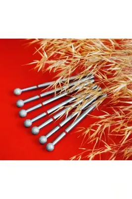 ELLEA NAIL 5li Top Kırmızı Elmas Freze Uç