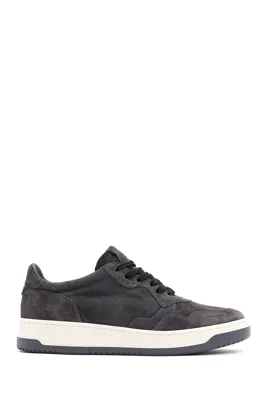 Derimod Erkek Antrasit Süet Deri Sneaker