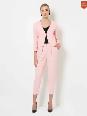 Roman Yarım Paça Pantolon Açık Pembe Y1512038_039