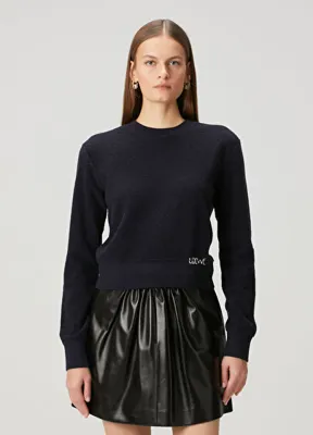 Loewe Lacivert Yün Triko